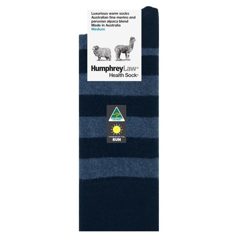 Humphrey Law Alpaca Wool Striped Health Sock image number 0